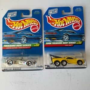 Hot Wheels Treasure Hunt Series Lot Of 2 Limited Edition Road Rocket Tow Jam